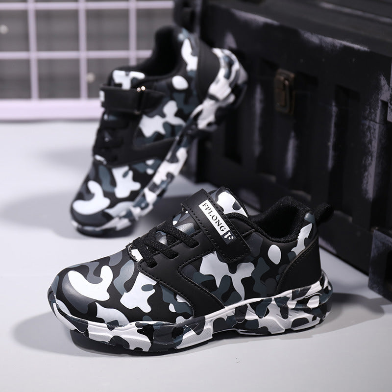 Children's Camo Trainers | Lightweight Mesh Sports Shoes