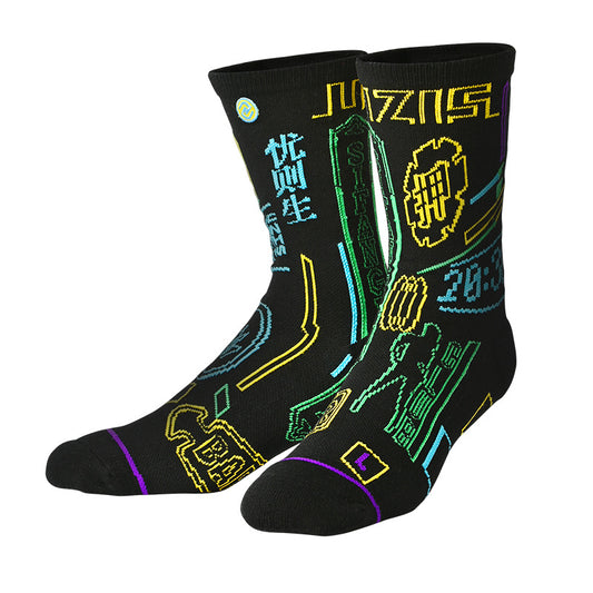 Men's High-Top Graphic Sports Socks – Streetwear Prints