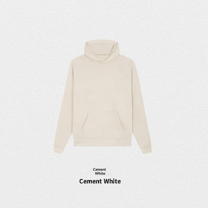 Women's Fleece-Lined Cotton Hoodie | Solid Colour Pullover Sweatshirt