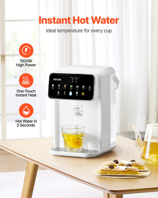 Countertop Instant Hot Water Dispenser – 7 Temps, 7 Volumes, 3.5L Tank