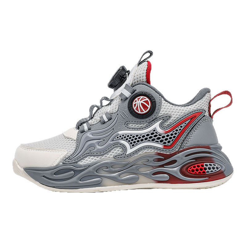 Kids' Rotating Buckle Sports Trainers – Breathable Mesh