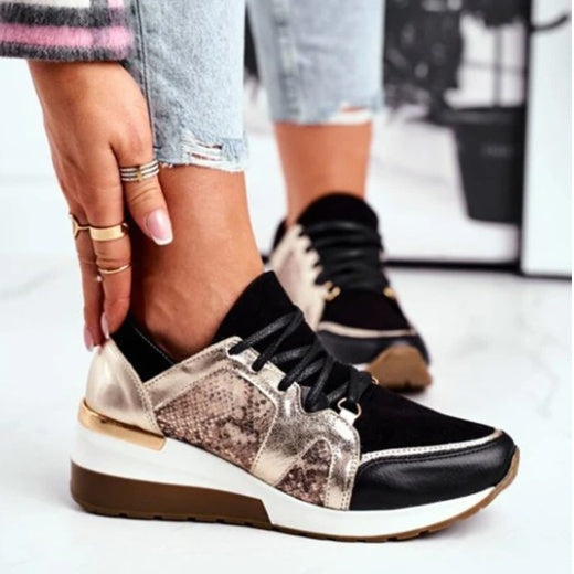 Women's Casual Round Toe Heeled Shoes | PU Upper Mid Heel