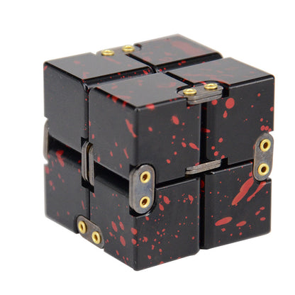 Premium Aluminium Alloy Infinite Cube Fidget Toy | Metal Desk Toy