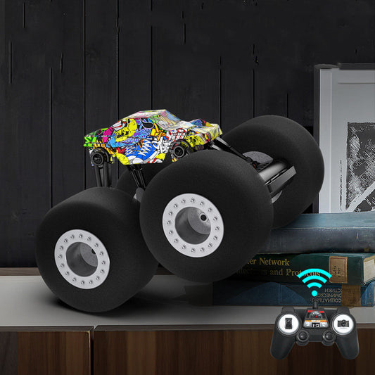 RC Stunt Truck Sponge Tyres - 2.4G Off-Road Remote Control Car LED Lighting Age 8+