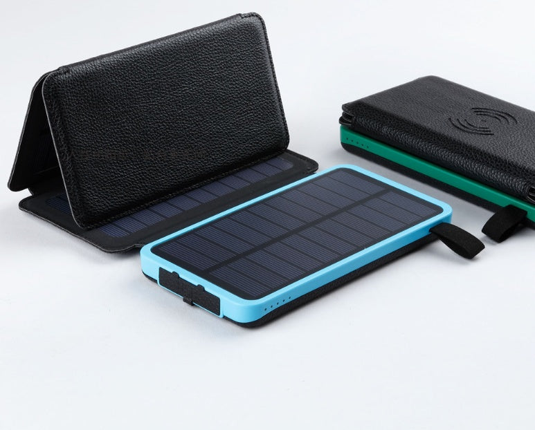 Solar Power Bank Wireless Charging & LED Torch – Waterproof Outdoor 2, 3 or 4 Solar Panels