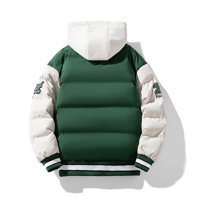 Men's Slim Fit Padded Winter Jacket | M–4XL | Black, Caramel, Green