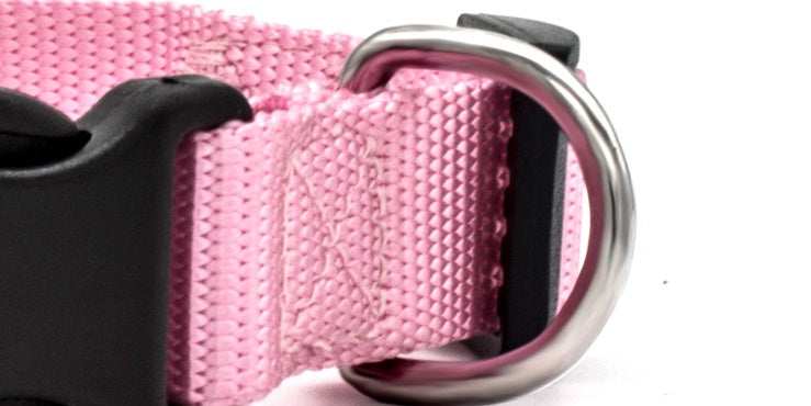 Soft Nylon Pet Collar – Adjustable with Neoprene Lining | Dogs & Cats | 7 Colours