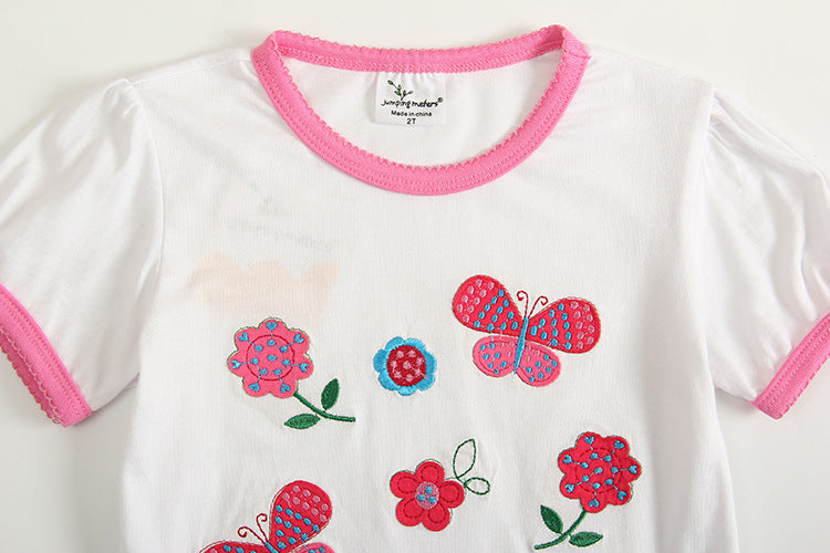 Kids Cartoon Print Short Sleeve Cotton T-Shirt – Class A