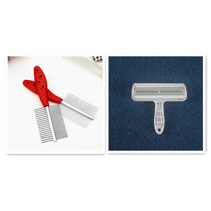 Double-Sided Pet Grooming Comb | Stainless Steel Detangling Comb for Dogs & Cats
