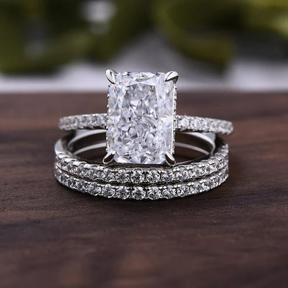 Diamond-Style Copper Ring Set | Electroplated Gold & Silver Stacking Rings