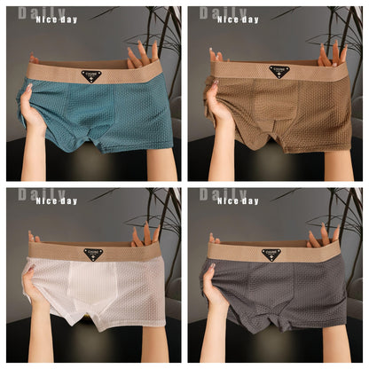 Men's Nylon Sport Boxer Briefs | 6 Colours | L–4XL