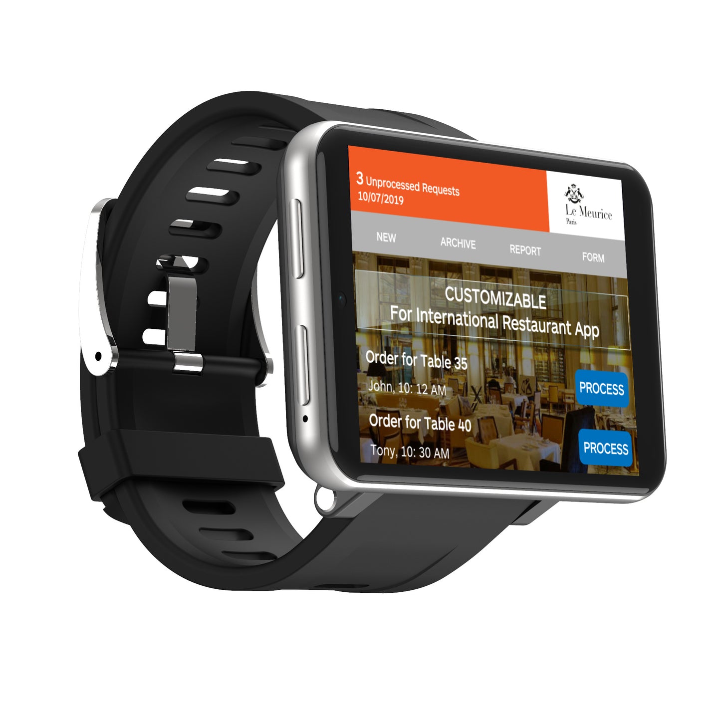Large Screen Smartwatch – 2MP Camera, 2700mAh Battery, Waterproof