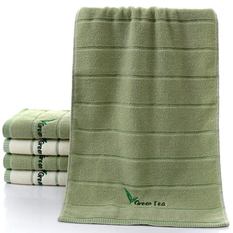 Pure Cotton Embroidered Face & Hand Towel 34x74cm