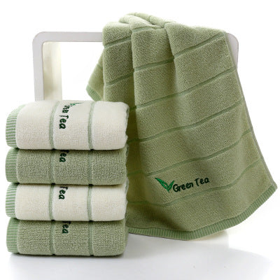 Pure Cotton Embroidered Face & Hand Towel 34x74cm