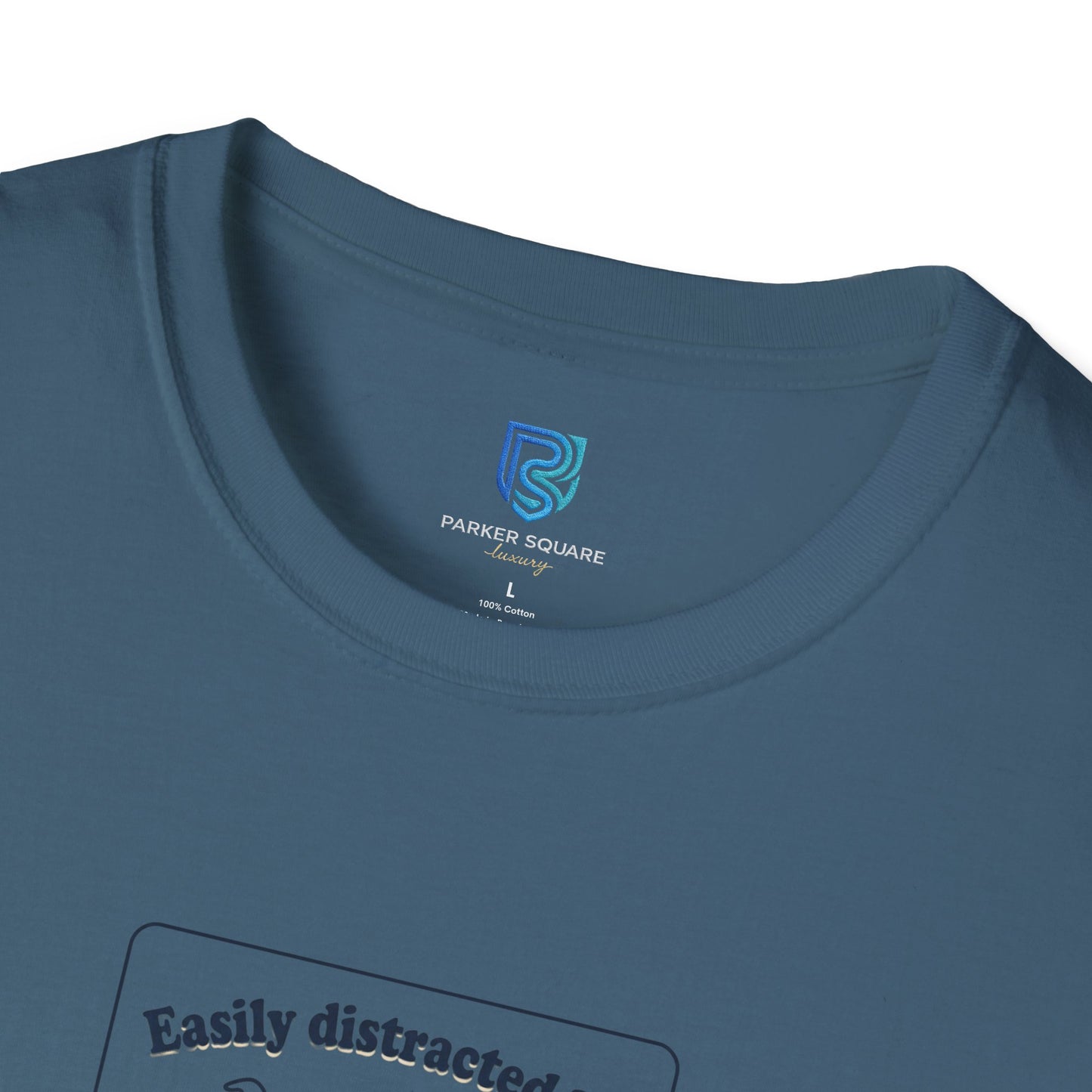 'Easily Distracted By…wait, is that a dog?' Cartoon Dog Graphic Tee