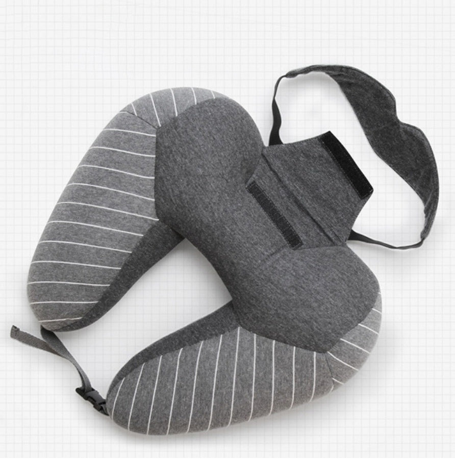 U-Shaped Foam Particle Travel Neck Pillow | Cervical & Lumbar Support