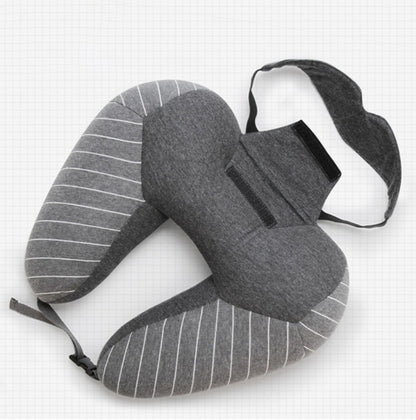 U-Shaped Foam Particle Travel Neck Pillow | Cervical & Lumbar Support