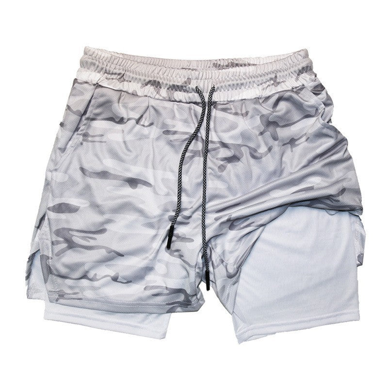Men's Double-Layer Quick-Dry Sports Shorts | Pockets M-3XL