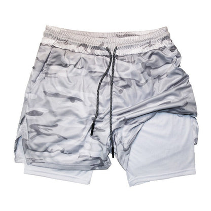 Men's Double-Layer Quick-Dry Sports Shorts | Pockets M-3XL
