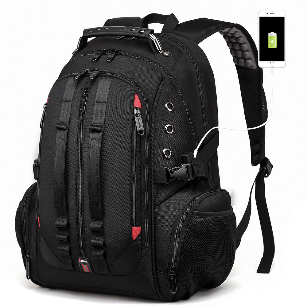 Men's 16 Inch Anti-Theft Laptop Backpack with USB Charging Port