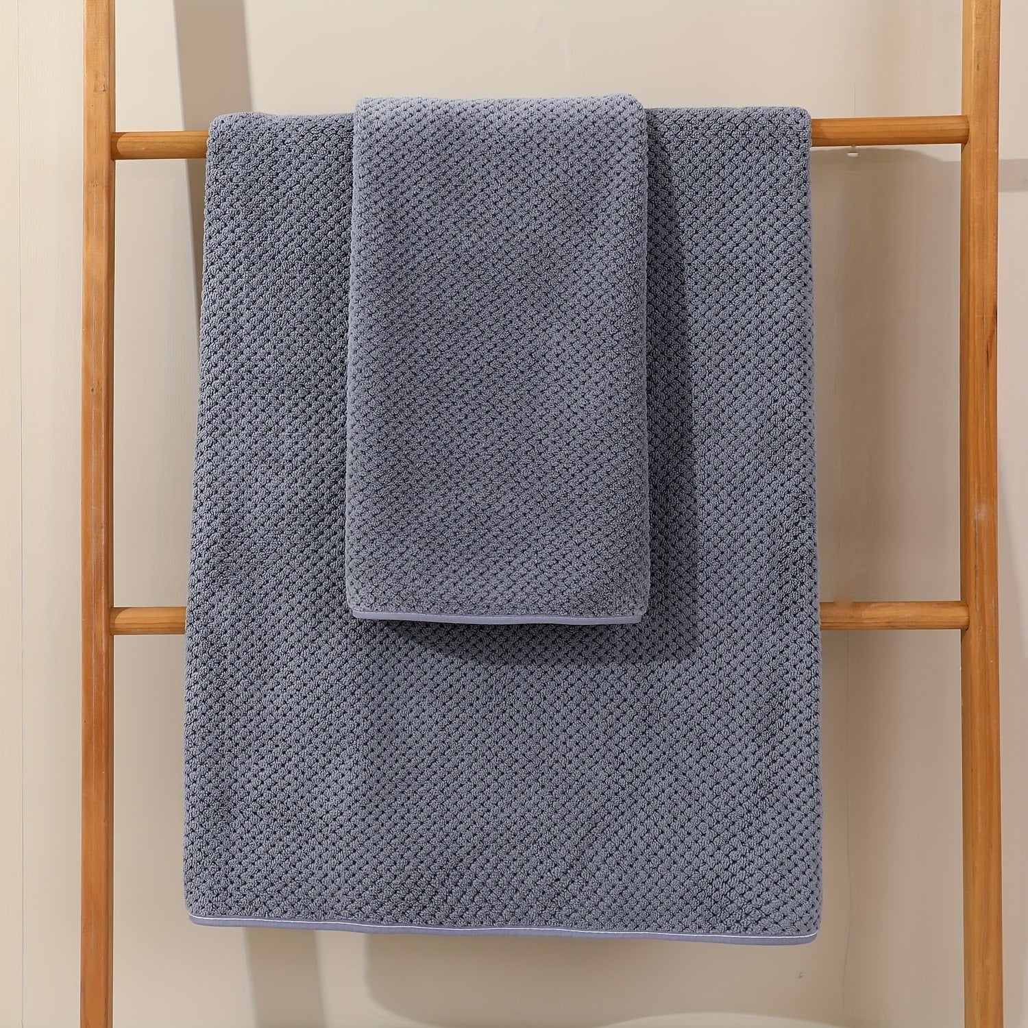 Coral Fleece 4-Piece Bath Towel Set | 8 Bold Colours | Soft & Absorbent