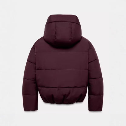 Women's Two-Tone Hooded Padded Jacket – 3 Colours | Sizes XS–L