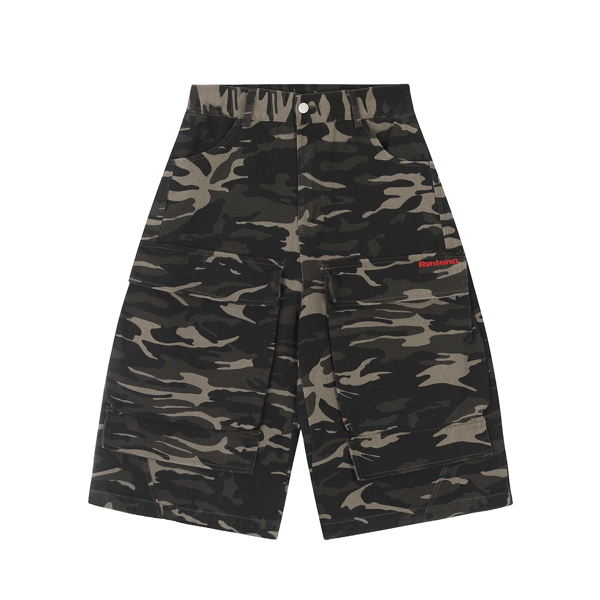 Men's Retro Multi-Pocket Denim Shorts
