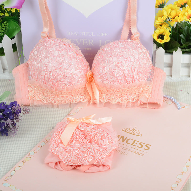 Women's Full Cup Lace Bra & Panties Set | Detachable Straps 7 Colours