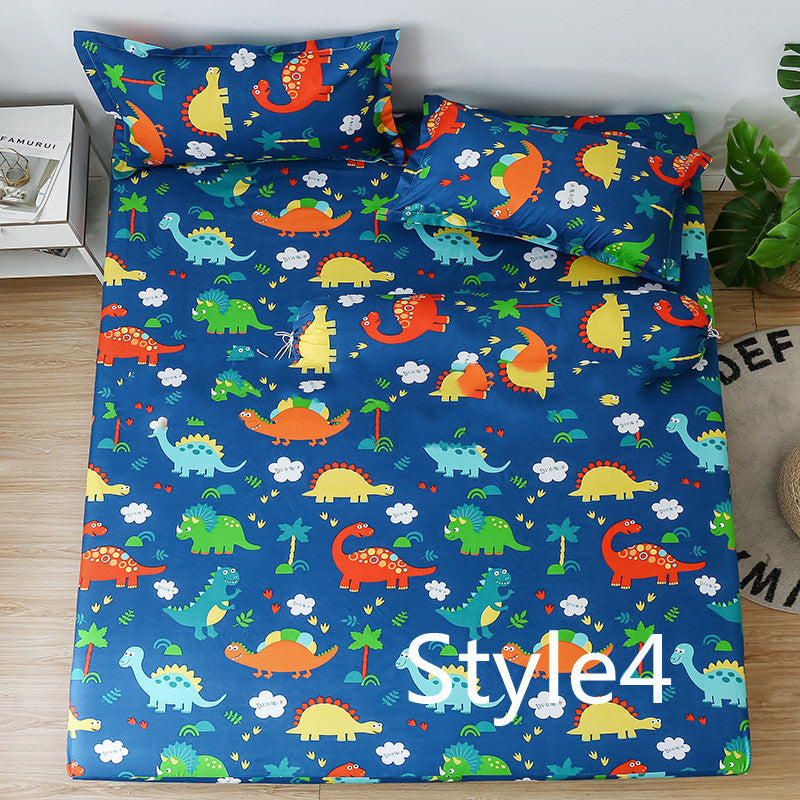 Cartoon Print Fitted Sheet & Pillowcase | Multiple Sizes & Designs