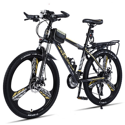 Carbon Steel Mountain Bike – Double Disc Brake 24" & 26" 24/27/30-Speed