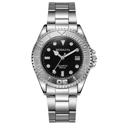 Men's Fashion Quartz Watch – Silicone or Steel Band | 4 Styles