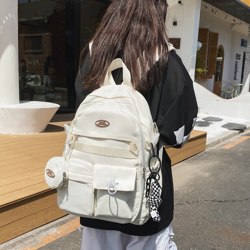 Unisex College Backpack – 36–55L Waterproof Nylon Laptop Bag