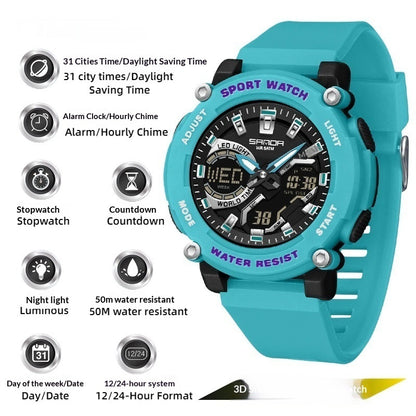 Dual Display Luminous Chronograph Watch | Sport & Outdoor