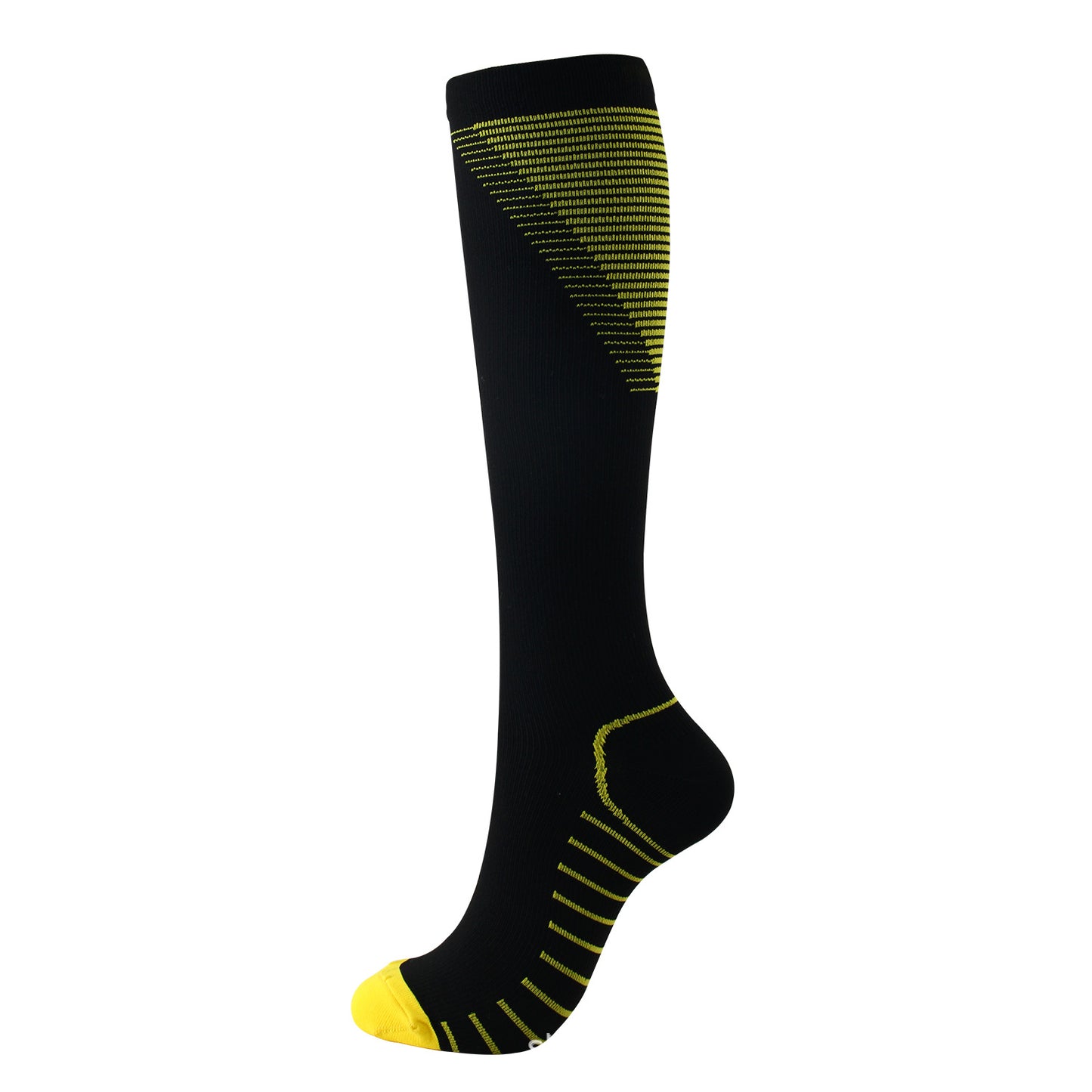 Unisex V-Shape Nylon Compression Socks Mid-Tube S/M L/XL 6 Colours