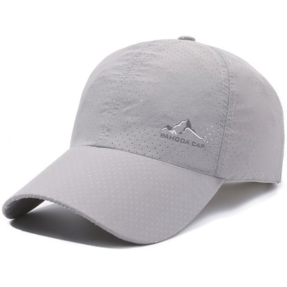 Breathable Hollow Polyester Baseball Cap - Sun Protection Unisex