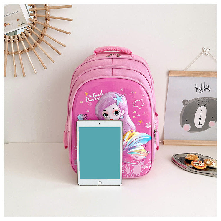 Children's Printed Nylon Backpack – Mermaid & Spaceman Designs