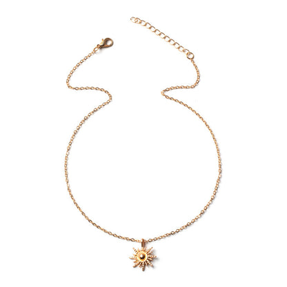 Sunlight-inspired Pendant Necklace Bold Clavicle Chain