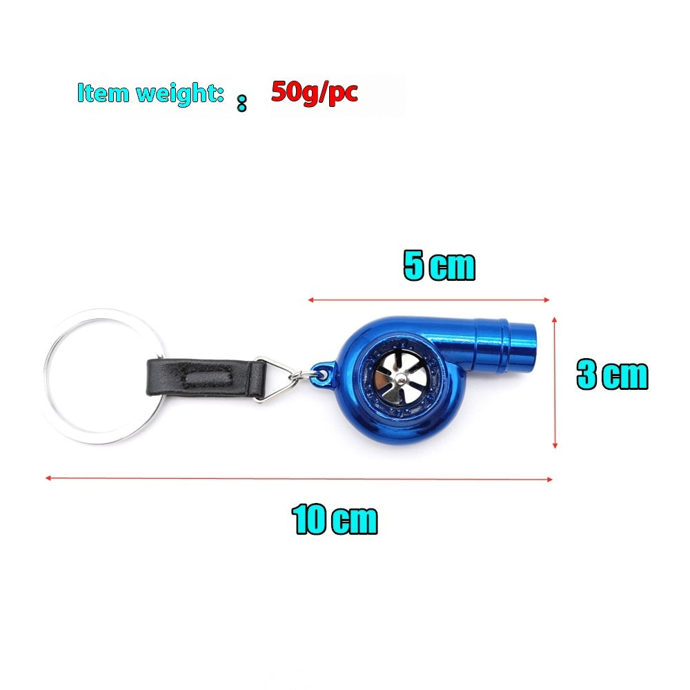 Turbo Whistle Alloy Keychain | Car Charm 12 Colours | JP Collections
