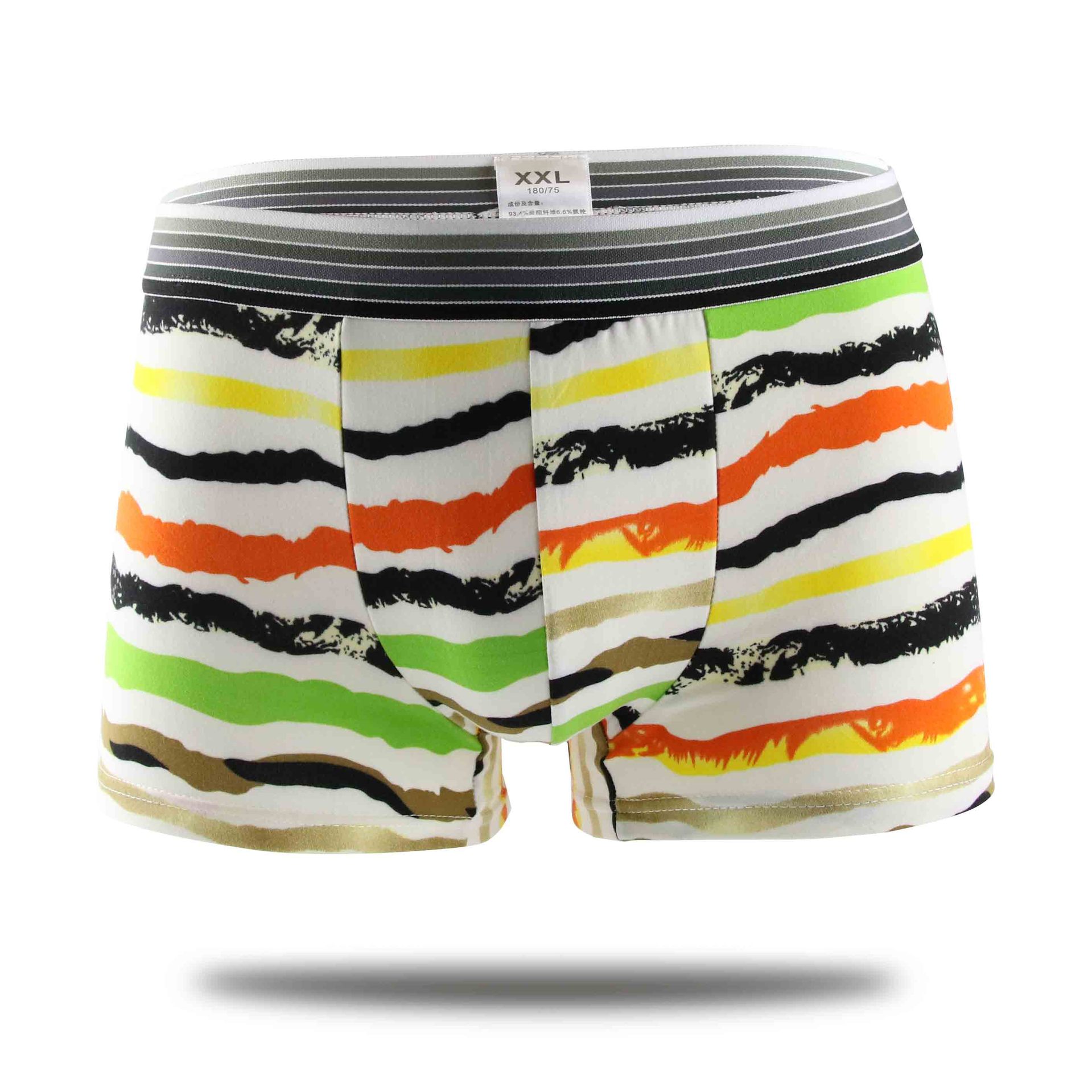 Men's Printed Milk Silk Boxer Shorts L–XXL