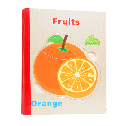 Wooden Jigsaw Puzzle Kids Animal & Theme Designs Ages 3-6 - JParker Collections