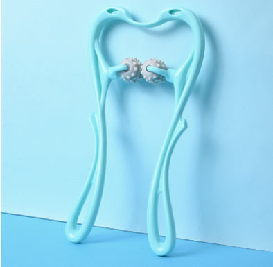 6-Roller Swan Neck Massager | Cervical Relief | Crystal Scraping Board