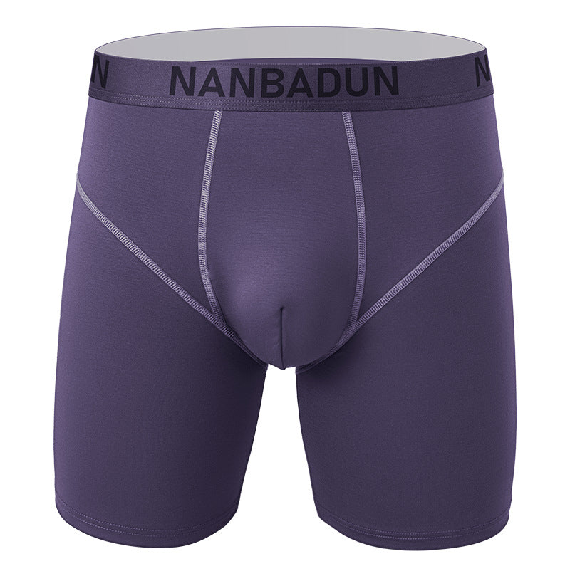 Men's Modal Sports Boxer Briefs – Mid-Waist Breathable 6 Colours
