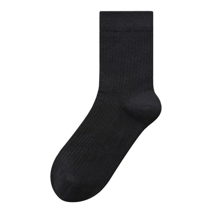 Men's 100% Cotton Mid-Calf Socks – Non-Slip Antibacterial Odour-Resistant 27 Colours