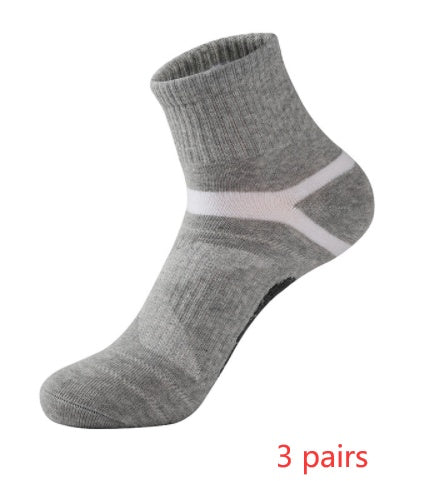 Men's Cotton Jacquard Sports Socks – Single, 3 & 5-Pair Packs