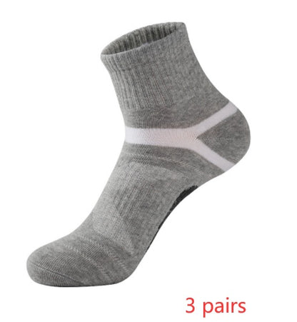 Men's Cotton Jacquard Sports Socks – Single, 3 & 5-Pair Packs