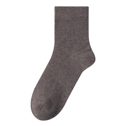 Men's 100% Cotton Mid-Calf Socks – Non-Slip Antibacterial Odour-Resistant 27 Colours