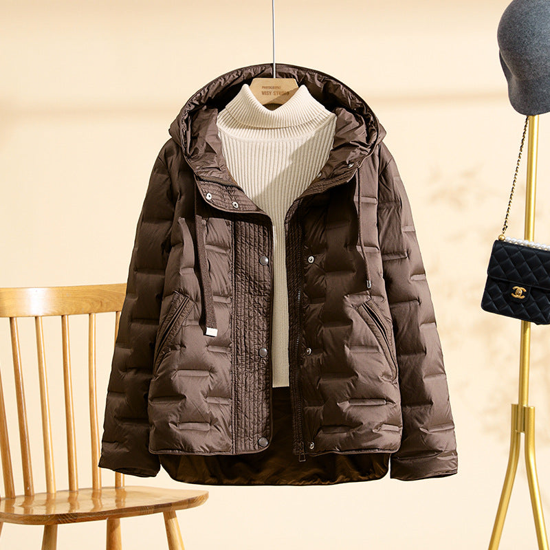 Women's Lightweight Duck Down Jacket - Thickened Puffer