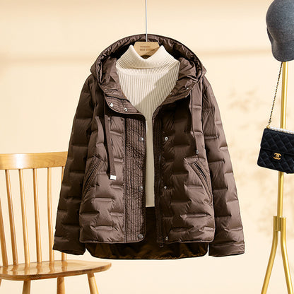 Women's Lightweight Duck Down Jacket - Thickened Puffer