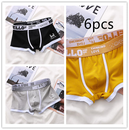 Men's Cotton Boxer Briefs Multi-Pack – Breathable Low-Waist Underwear