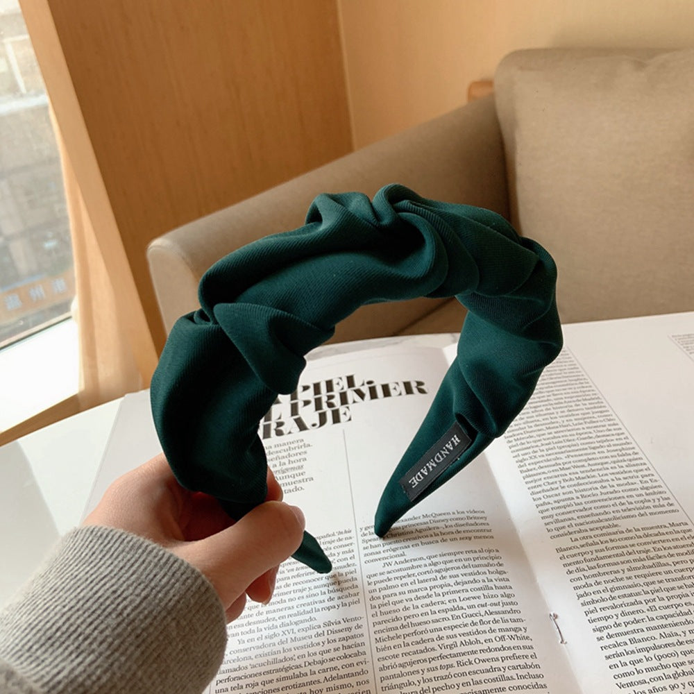 Women's Retro Fabric Hair Scrunchie – 10 Colours